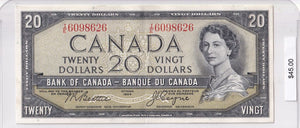 1954 - Canada - 20 Dollars - Beattie / Coyne - I/E 6098626