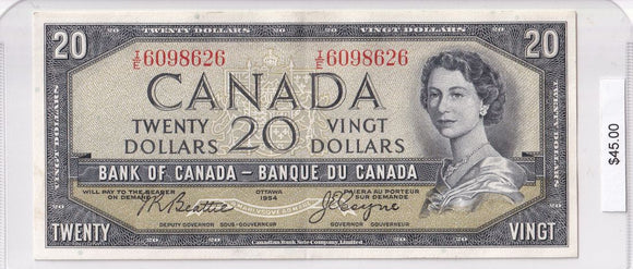 1954 - Canada - 20 Dollars - Beattie / Coyne - I/E 6098626