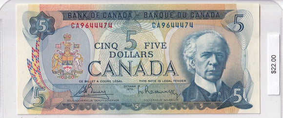 1972 - Canada - 5 Dollars - Bouey / Rasminsky - CA9644474