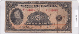 1935 - Canada - 5 Dollars - Osborne / Towers - A1044689