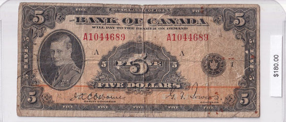 1935 - Canada - 5 Dollars - Osborne / Towers - A1044689