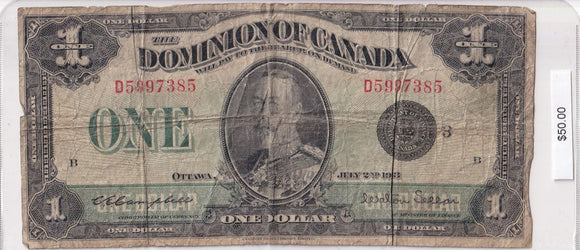 1923 - Canada - 1 Dollar - Campbell / Sellar - D5997385