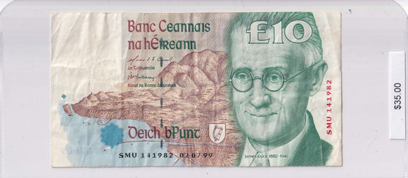 1993 - Ireland - 10 Pounds - SMU 141982