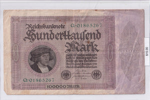 1923 - Germany - 100000 Mark - Q 01865267