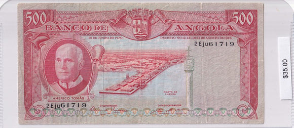 1970 - Angola - 500 Escudos - 2E ju 61719