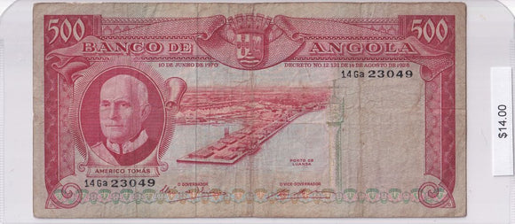 1970 - Angola - 500 Escudos - 14 Ga 23049