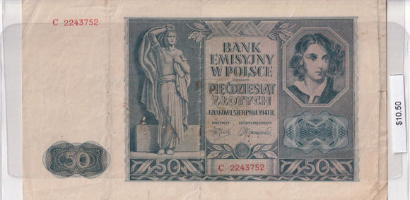 1941 - Poland - 50 Zlotych - C 2243752