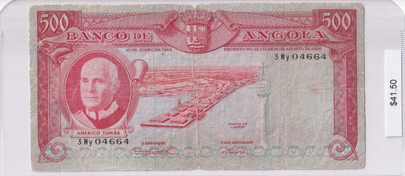 1962 - Angola - 500 Escudos - RADAR - 3 Wy 04664