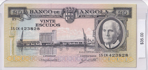 1962 - Angola - 20 Escudos - 15 CK 423828