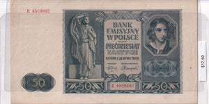 1941 - Poland - 50 Zlotych - E 4509892