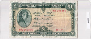 1967 - Ireland - 1 Pound - 97G7863368