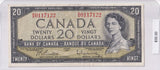 1954 - Canada - 20 Dollars - Beattie / Rasminsky - B/W 0117122