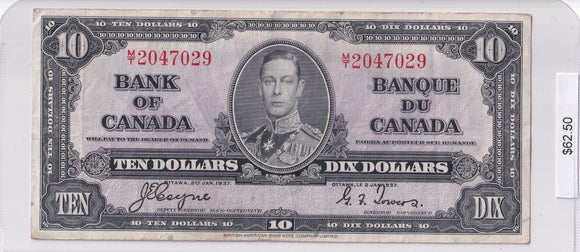 1937 - Canada - 10 Dollars - Coyne / Towers - M/T 2047029