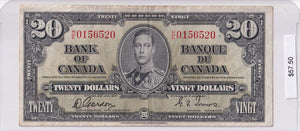 1937 - Canada - 20 Dollars - Gordon / Towers - H/E 0156520