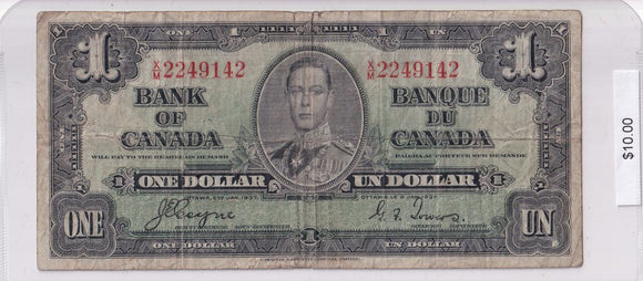 1937 - Canada - 1 Dollar - Coyne / Towers - X/M 2249142