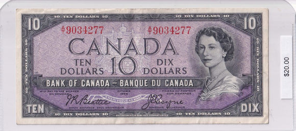 1954 - Canada - 10 Dollars - Beattie / Coyne - A/T 9034277
