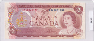 1974 - Canada - 2 Dollars - Crow / Bouey - ARA8061137