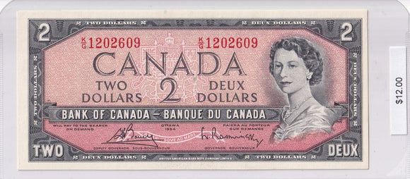 1954 - Canada - 2 Dollars - Bouey / Rasminsky - K/G 1202609
