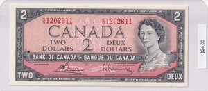 1954 - Canada - 2 Dollars - Bouey / Rasminsky - K/G 1202611