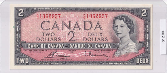 1954 - Canada - 2 Dollars - Bouey / Rasminsky - K/G 1062957