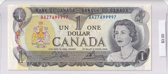 1973 - Canada - 1 Dollar - Crow / Bouey - BAZ7699997