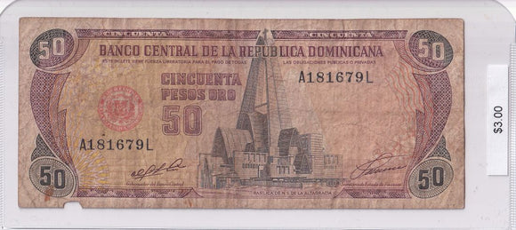 1991 - Dominican Republic - 5 Pesos Oro - A181679L