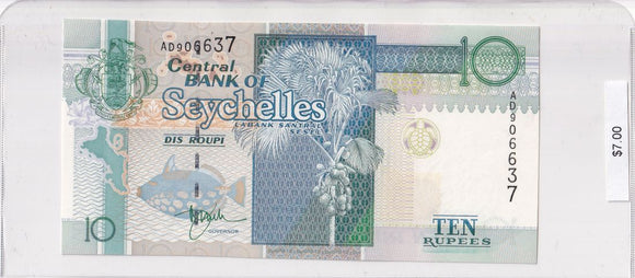 1998 - Seychelles - 10 Rupees - AD 906637