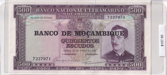 1967 - Mozambique - 500 Escudos - 7227971