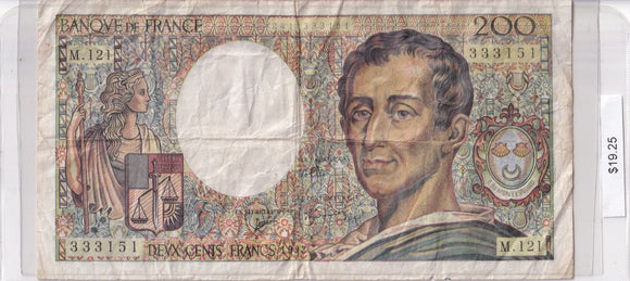 1981-1986 - France - 200 Francs - M. 121 333151