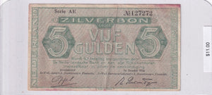 1944 - Netherlands - 5 Gulden - Serie AE 127272