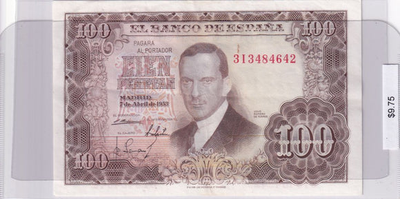 1953 - Spain - 100 Pesetas - 3I 3484642