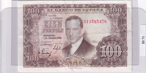 1953 - Spain - 100 Pesetas - 3I 3585478