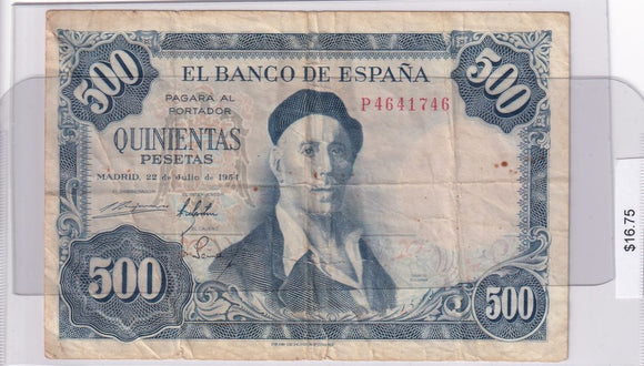 1954 - Spain - 500 Pesetas - P 4641746