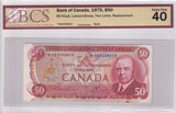 1975 - Canada - 50 Dollars - Lawson / Bouey - Two Letter, Replacement - EF40 BCS - *HB3258819