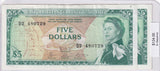 1965 - East Caribbean States - 5 Dollars - 2x Sequence - D2 480729, D2 480730