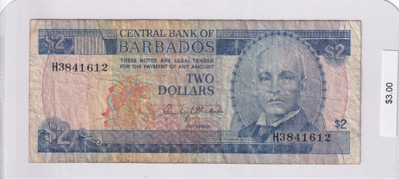 1973 - Barbados - 2 Dollars - H3841612