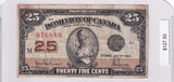 1923 - Canada - 25 Cents - Hyndman / Saunders - 076889