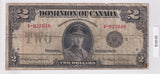 1923 - Dominion of Canada - 2 Dollars - Campbell / Sellar - Black Seal, Gr 3 - V-027048