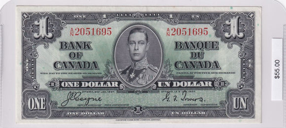 1937 - Canada - 1 Dollar - Coyne / Towers - A/N 2051695