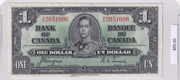 1937 - Canada - 1 Dollar - Coyne / Towers - A/N 2051696