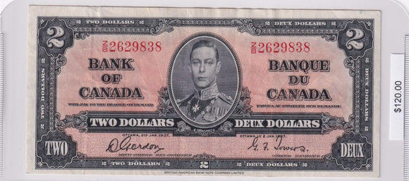 1937 - Canada - 2 Dollars - Gordon / Towers - Z/B 2629838