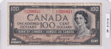 1954 - Canada - Devil's Face - 100 Dollars - Beattie / Coyne - A/J 2200641
