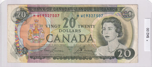 1969 - Canada - 20 Dollars - Lawson / Bouey - *WE9327507