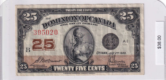 1923 - Canada - 25 Cents - McCavour / Saunders - 395020