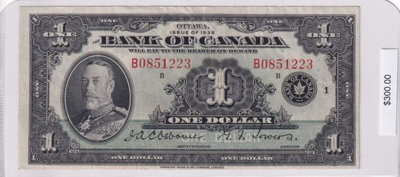 1935 - Canada - 1 Dollar - Osborne / Towers - B0851223