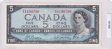 1954 - Canada - 5 Dollars -  Beattie / Rasminsky - R/X 1190798