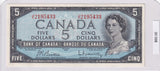 1954 - Canada - 5 Dollars -  Beattie / Rasminsky - J/X 2195433