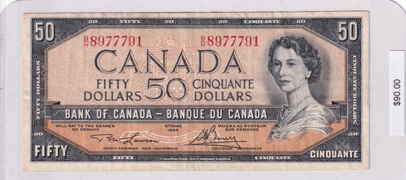 1954 - Canada - 50 Dollars - Lawson / Bouey - B/H 8977791
