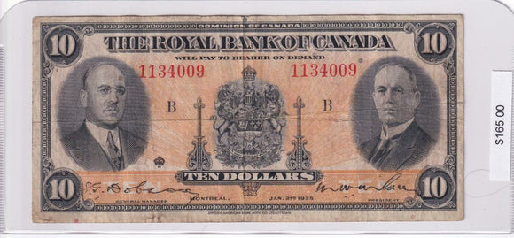 1935 - Royal Bank of Canada - 10 Dollars - 1134009