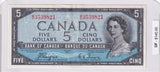 1954 - Canada - Devil's Face - 5 Dollars - Coyne / Towers - B/C 3539821